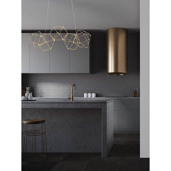Aluminiowa lampa wisząca LED w kolorze złota Nebula – Nova Luce-image-1