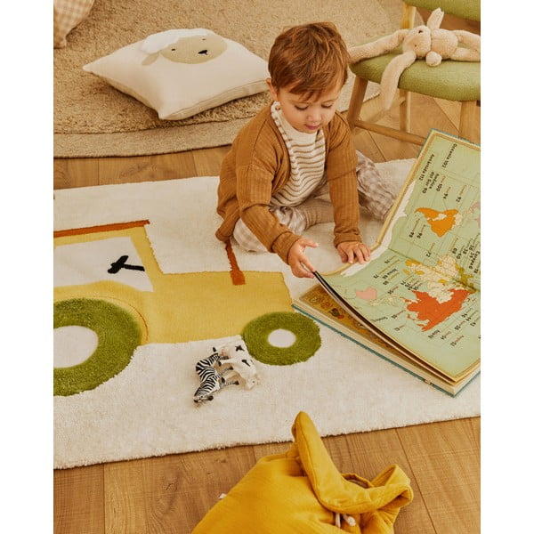 Jasnobrązowy wełniany okrągły dywan tkany ręcznie ø 200 cm Marely – Kave Home-image-2