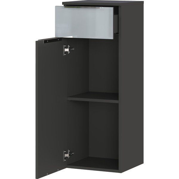 Szara wysoka wisząca szafka łazienkowa 36x93 cm Vasio – Germania-image-3