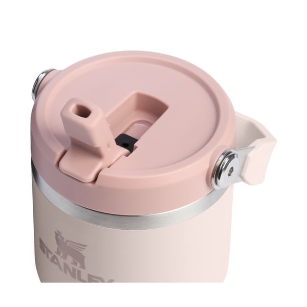 Jasnoróżowy termos ze stali nierdzewnej 600 ml IceFlow™ Flip Straw 2.0 Tumbler Rose Quartz – Stanley-image-2