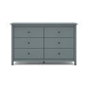 Szarozielona komoda z litego drewna sosnowego 130x80x45 cm Misti – Marckeric