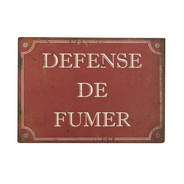Tabliczka blaszana Defense De Fumer