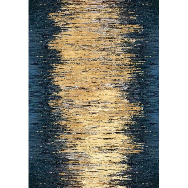 Żółty/ciemnoniebieski dywan odpowiedni do prania 50x80 cm Goldie – Vitaus