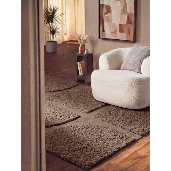 Brązowy dywan tkany ręcznie 80x150 cm Lambeth Jasper – Ted Baker-image-1