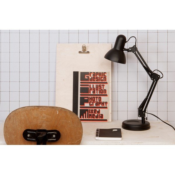 Czarna lampa stołowa Leitmotiv Hobby, ø 12,5 cm-image-3