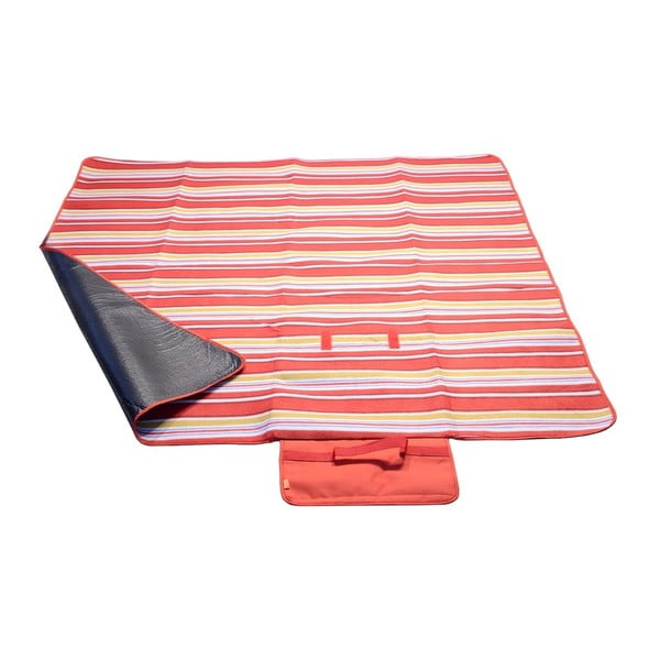 Czerwony koc piknikowy Cattara Fleece, 150x135 cm