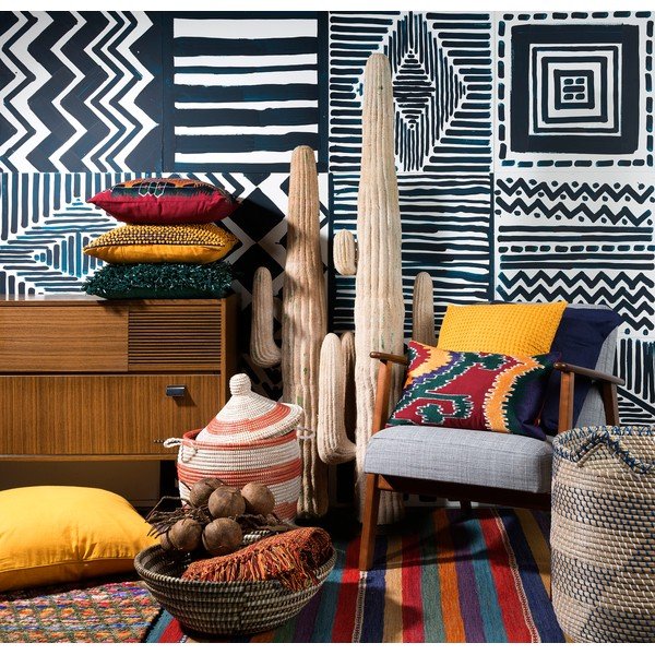 Poduszka Dutch Décor Jawa, 70x70 cm, musztardowa-image-4