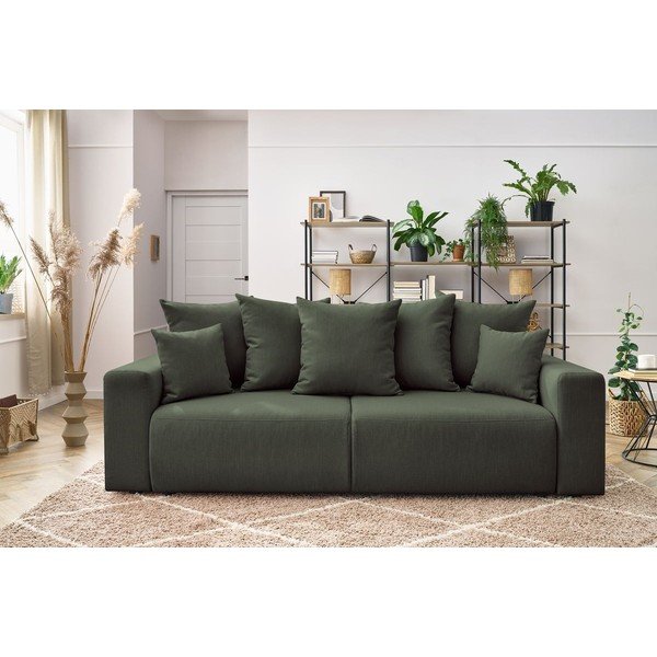 Zielona sofa rozkładana Envy – Bobochic Paris-image-1