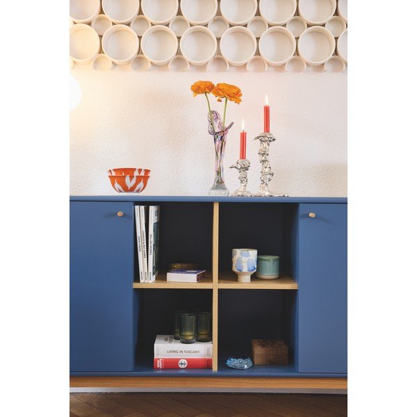 Ciemnoniebieska niska komoda 175x80 cm Color Living – Tom Tailor-image-3