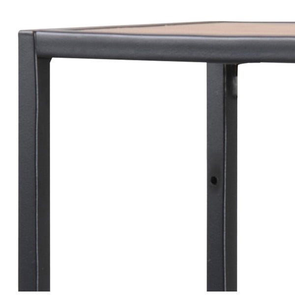 Czarno-naturalny regał ścienny w dekorze dębu 75x91 cm Seaford – Actona-image-4