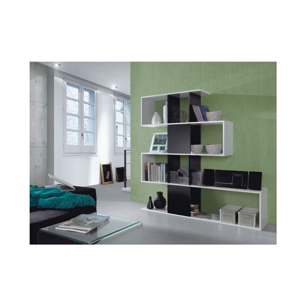 Czarno-biały regał Evergreen House Kafka-image-1