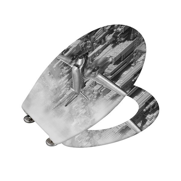 Deska sedesowa wolnoopadająca Wenko Old Time Plane, 45x37,5 cm-image-2