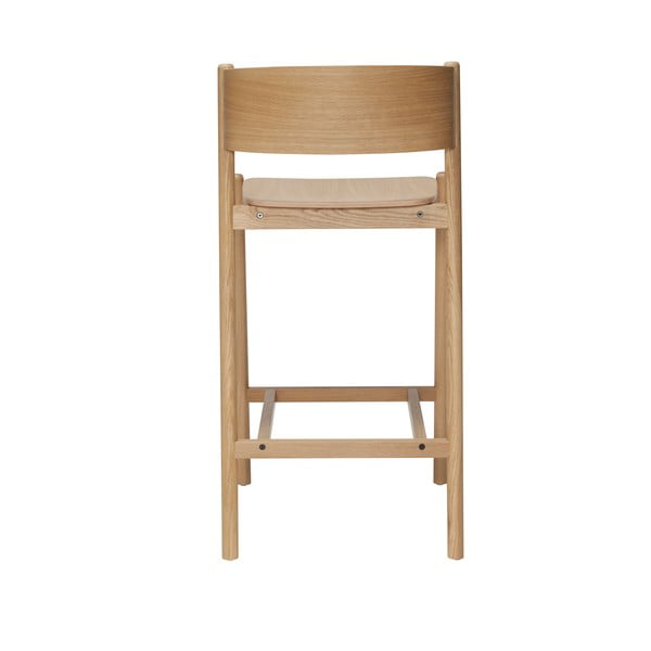 Hoker w dekorze dębu (wysokość siedziska 75 cm) Oblique – Hübsch-image-3