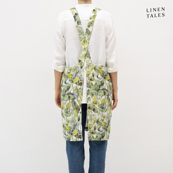 Lniany fartuch Khaki – Linen Tales-image-1