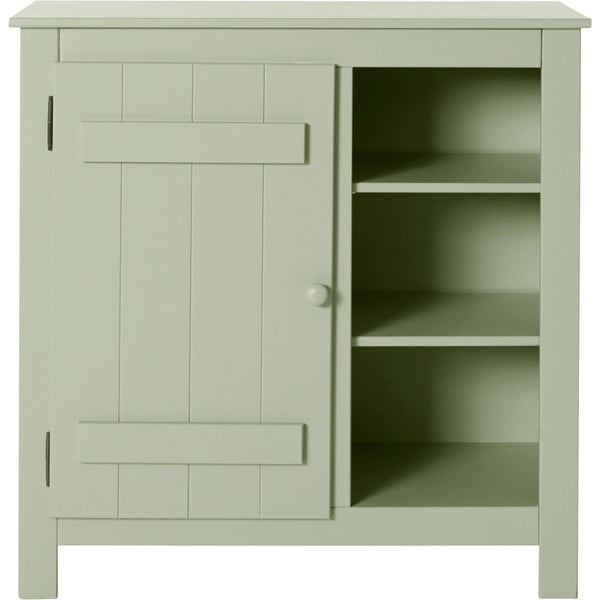 Jasnozielona szafka z litego drewna sosnowego 90x90 cm Bertram – Støraa