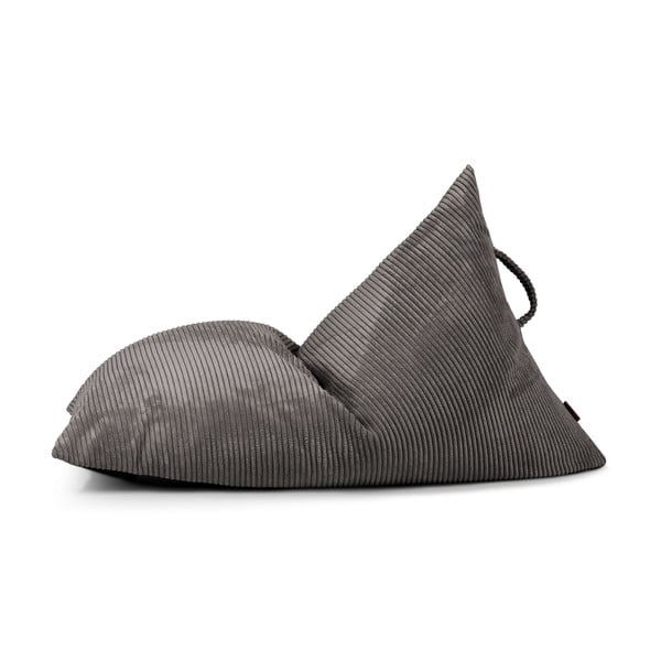 Ciemnoszary sztruksowy dziecięcy worek do siedzenia Razzy – SLOWDOWN