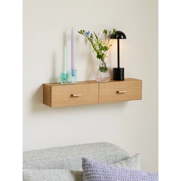 Półka w dekorze dębu w naturalnym kolorze 60 cm Shuno – Hübsch-image-1