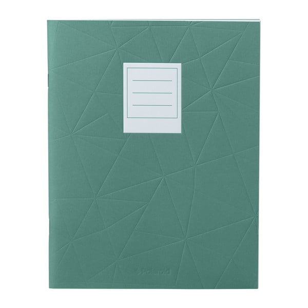 Zielony notes Polaroid Soft Touch, 23 x 17,7 cm