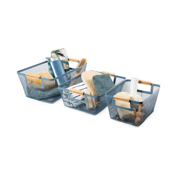 Metalowe koszyki druciane zestaw 3 szt.  – Compactor-image-2