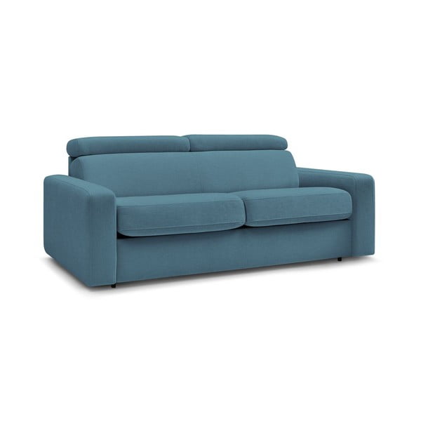Niebieska rozkładana sofa 195 cm Monaco – Bobochic Paris-image-3