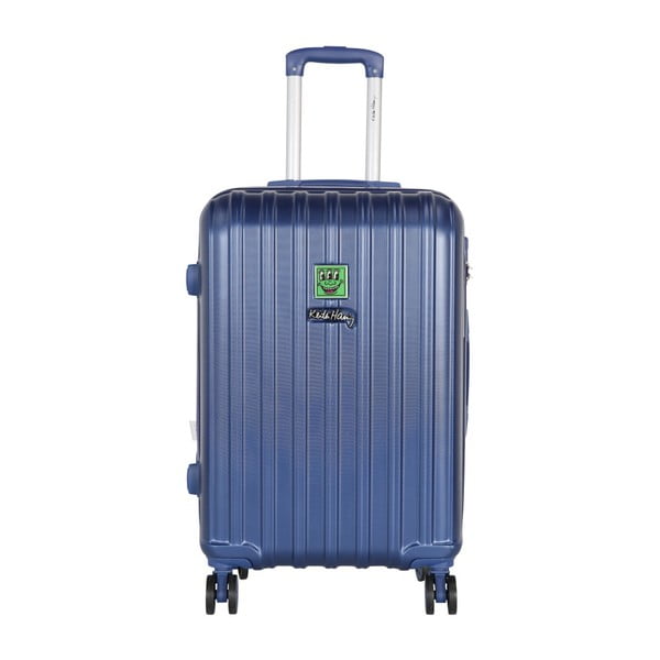 Granatowa walizka LULU CASTAGNETTE Edge, 71 l