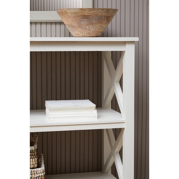 Biały regał z litego drewna sosnowego 40x81x81 cm Heritage – Premier Housewares-image-2