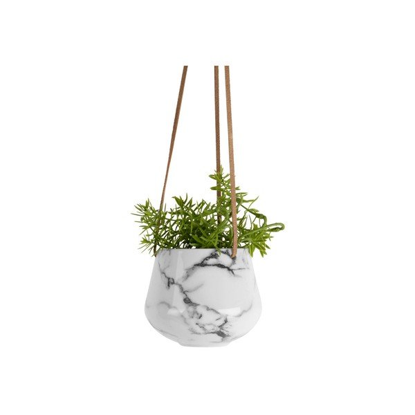 Ceramiczna doniczka wisząca w dekorze marmuru PT LIVING Skittle-image-4