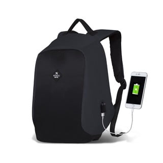 Szaroczarny plecak z portem USB My Valice SECRET Smart Bag