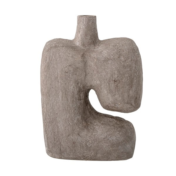 Szary dekoracyjny papierowy wazon Bloomingville Banael, wys. 36 cm-image-4