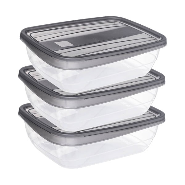 Pojemniki na żywność 3 szt. Vedo – Curver-image-1