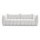 Biała sofa z materiału bouclé 286 cm Azra – Bobochic Paris