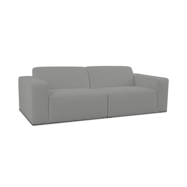 Szara sofa z materiału bouclé 228 cm Roxy – Scandic-image-1