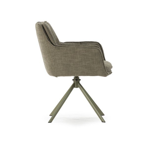 Zielone tapicerowane fotele jadalniane zestaw 2 szt. Keiko – Marckeric-image-3