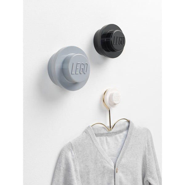 Komplet 3 wieszaków ściennych LEGO® Black And White-image-1