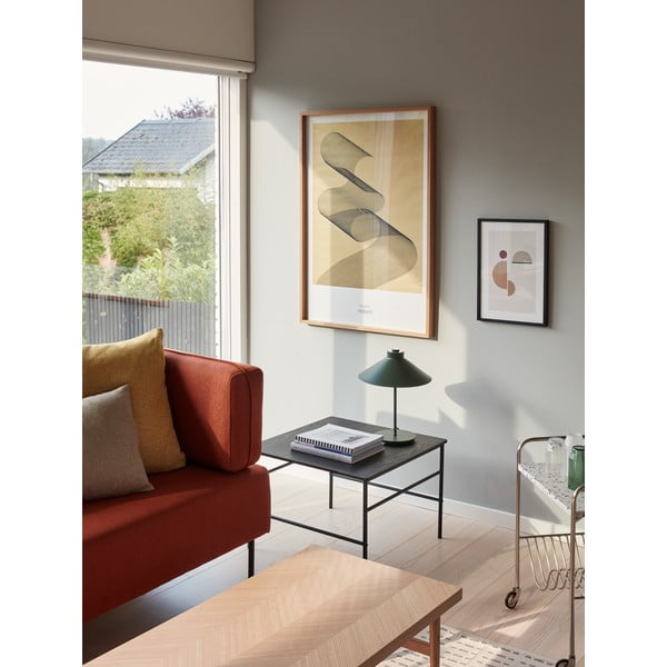 Ciemnozielona lampa stołowa (wysokość 38 cm) Shape – Hübsch-image-4