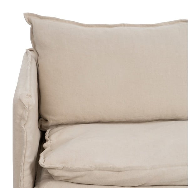 Kremowa lniana sofa 180 cm – Ixia-image-4