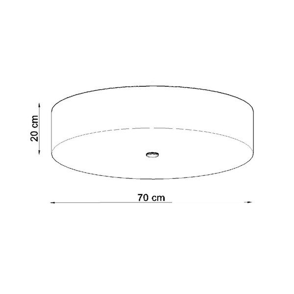 Czarna lampa sufitowa ze szklanym kloszem ø 70 cm Herra – Sollux-image-4
