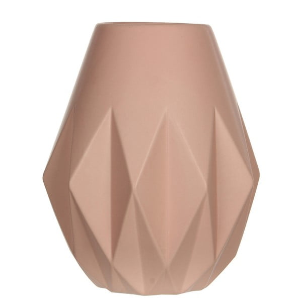 Różowy wazon ceramiczny Mica Gem, 29x24,5 cm