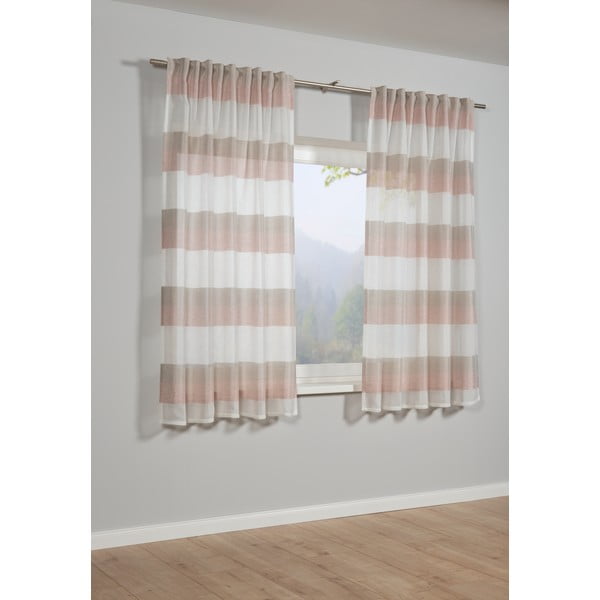 Różowa firanka 175x140 cm Etamine – Gardinia-image-1