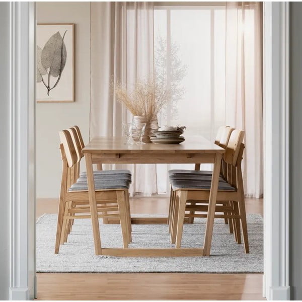 Naturalny stół do jadalni w dekorze dębu Rowico Colonsay, 215x96 cm-image-1