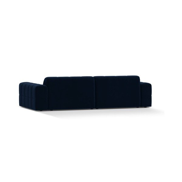 Ciemnoniebieska aksamitna sofa 252 cm Chicago – Cosmopolitan Design-image-2