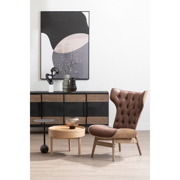 Okrągły stolik w dekorze sosny ø 60 cm Viborg – Premier Housewares-image-3