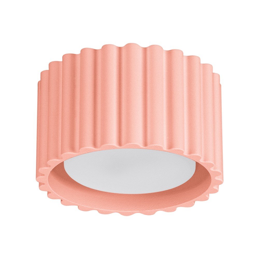 Brzoskwiniowa metalowa lampa punktowa ø 10 cm Zora – Sollux