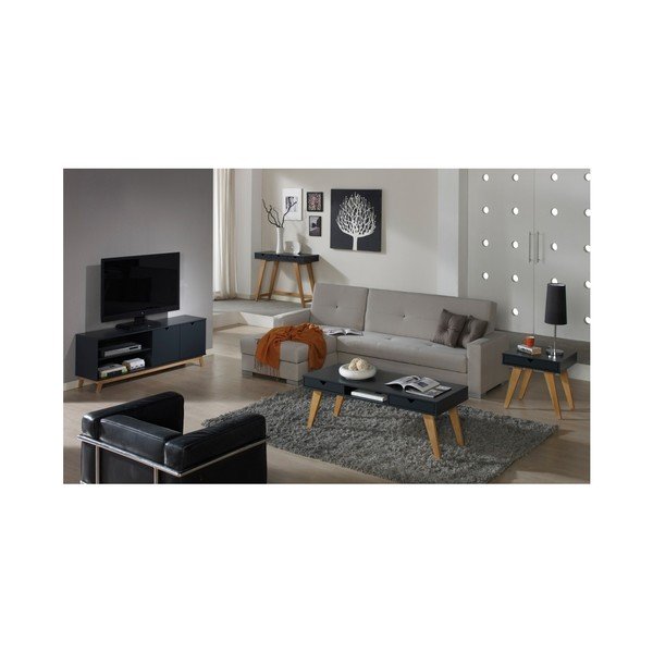 Antracytowoszary stolik pod TV Marckeric Gaudi-image-2