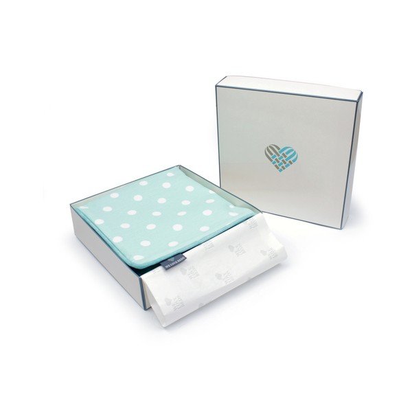 Miętowa poszewka na poduszkę WeLoveBeds Dots, 40x60 cm-image-2