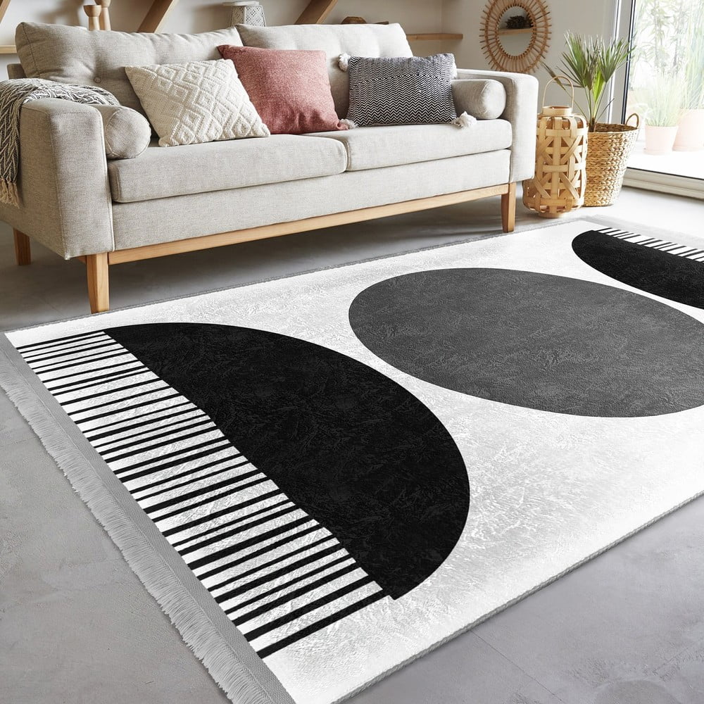 Biało-czarny dywan 160x230 cm – Mila Home (zdjęcie 3)