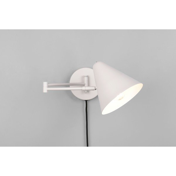 Kinkiet z elastyczną konstrukcją do kontaktu w kolorze kości słoniowej ø 15 cm Cosima – Trio-image-1