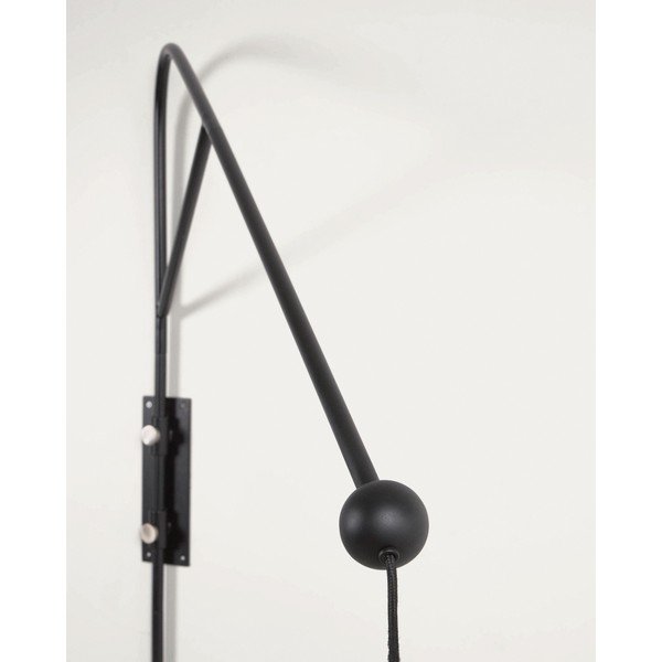 Czarny kinkiet ø 30 cm Eleazar – Kave Home-image-3