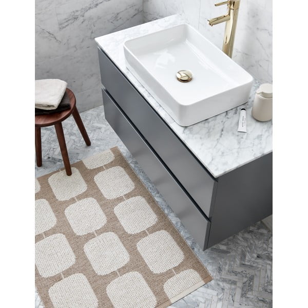 Beżowo-kremowy dywan odpowiedni na zewnątrz 70x100 cm Sten Light Nougat – Pappelina-image-1