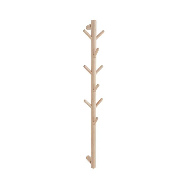 Wieszak ścienny z litego drewna sosnowego w jasnym naturalnym kolorze 21 cm Eddison – Jotex